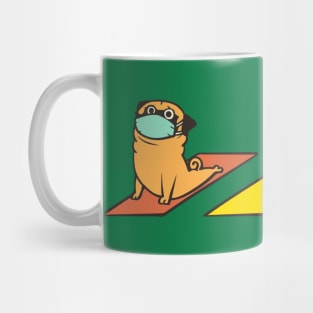 Social Distancing Pug Yoga Mug